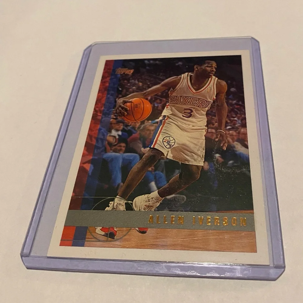 Allen Iverson 1997 Topps Basketball Card # 54 Vintage Collectible